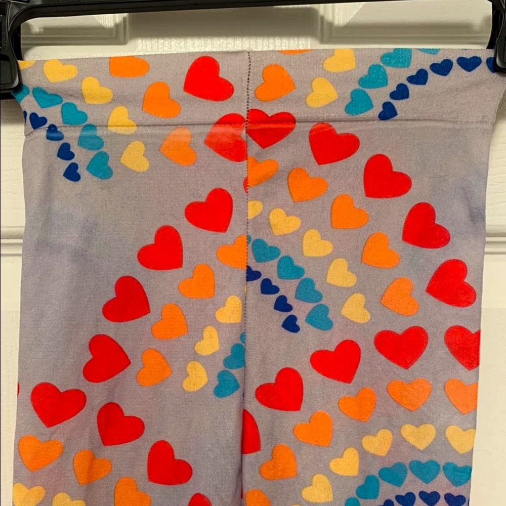 Rainbow hearts tights women’s size Xsmall